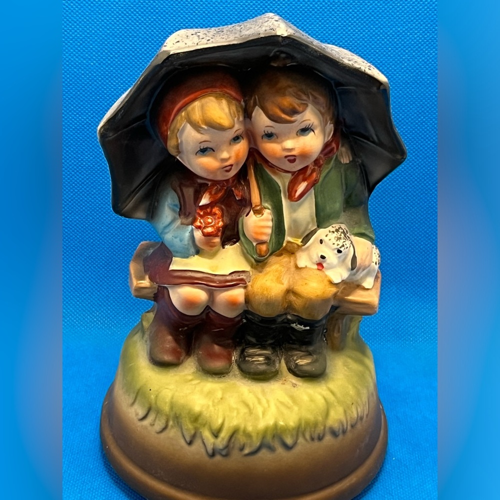 Vintage Hummel Style Revolving music box
